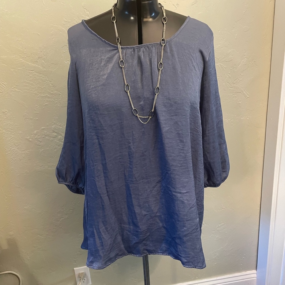 5/15🔥🔥🔥Vision Blue Tunic blouse